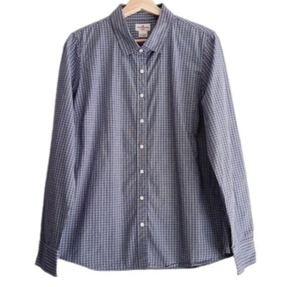 J. CREW x Haberdashery Button Down Dress Shirt Plaid Mens Sz L - Picture 1 of 7